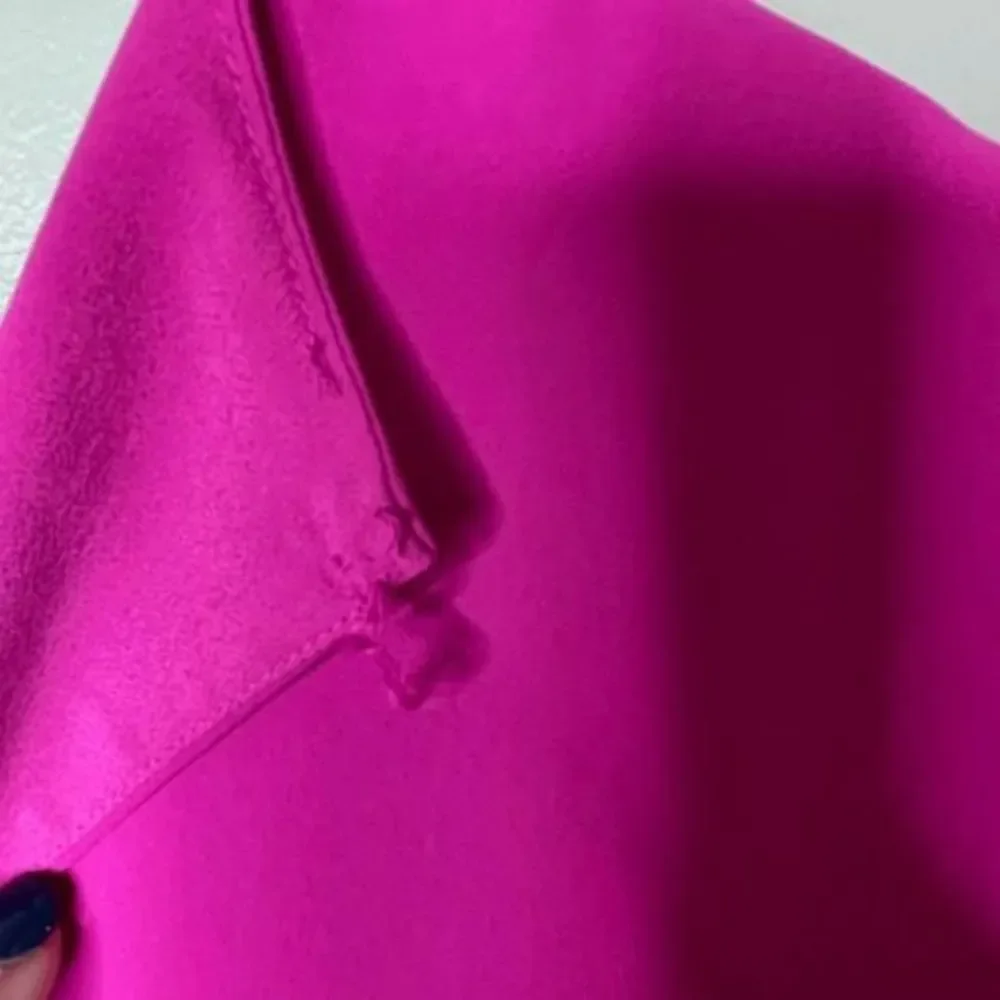 Trina Turk Hot Pink Long Sleeve Shift Dress - Picture 5 of 7
